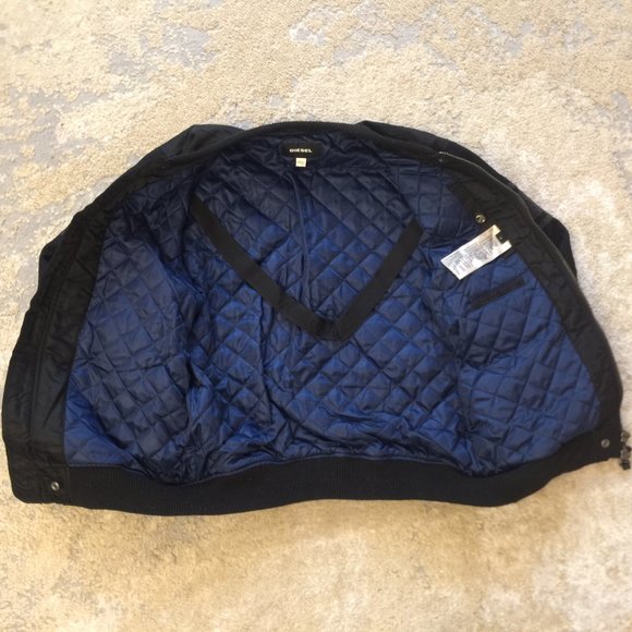 Diesel Wool and Nylon Bomber jacket Sz M - Picture 3 of 10